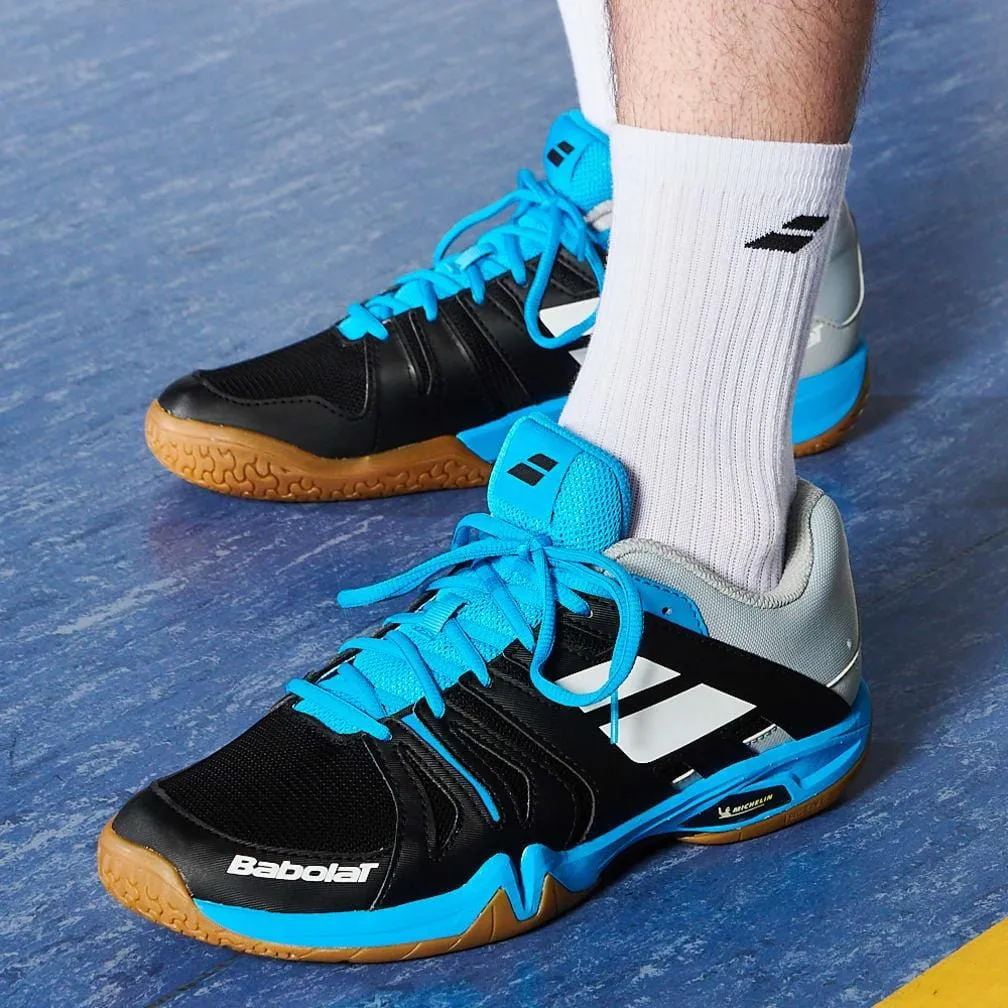 Babolat Shadow Team Badminton Shoes - Black Blue
