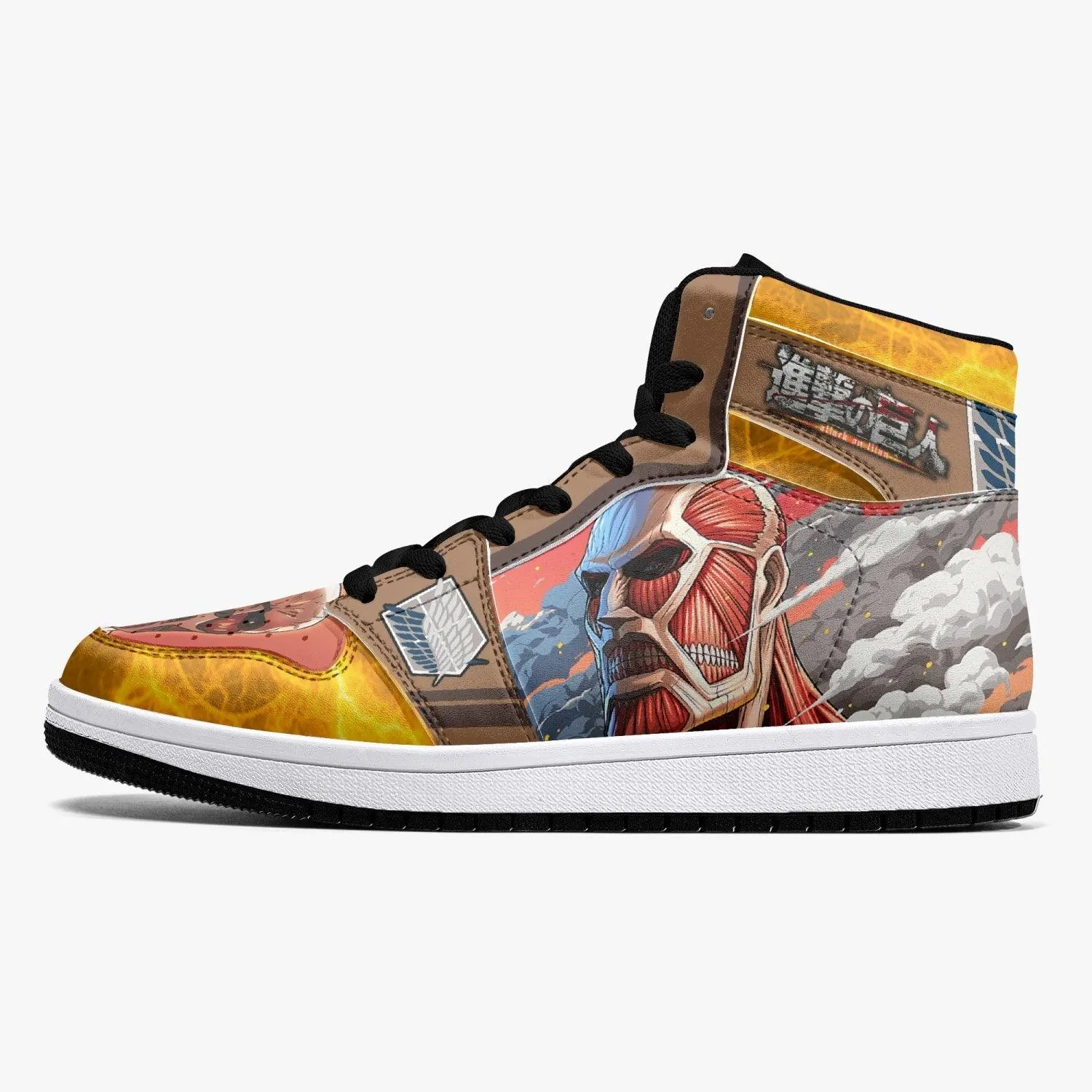 Bertholdt Hoover Colossal Titan Attack on Titan Mid 1 Basketball Shoes