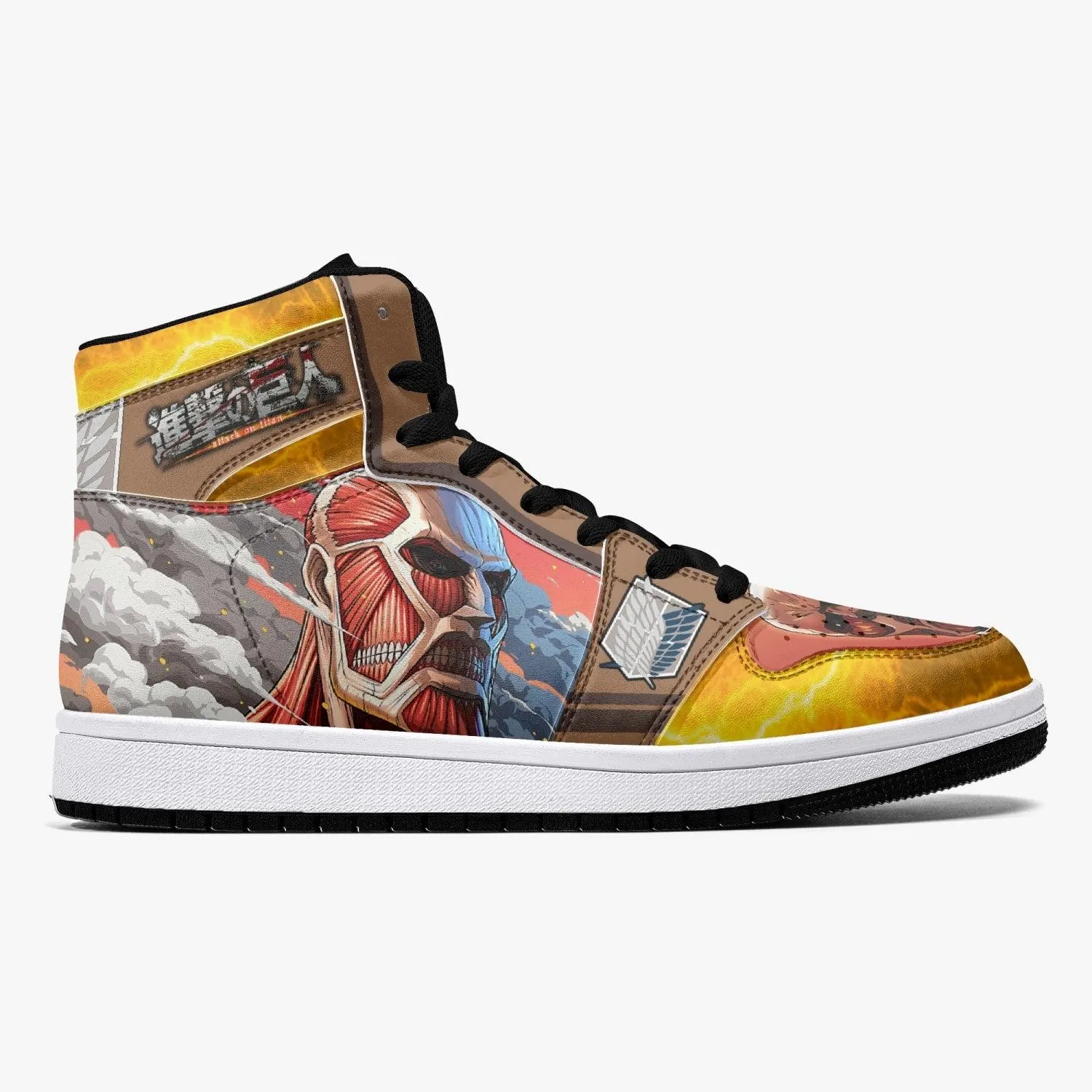 Bertholdt Hoover Colossal Titan Attack on Titan Mid 1 Basketball Shoes