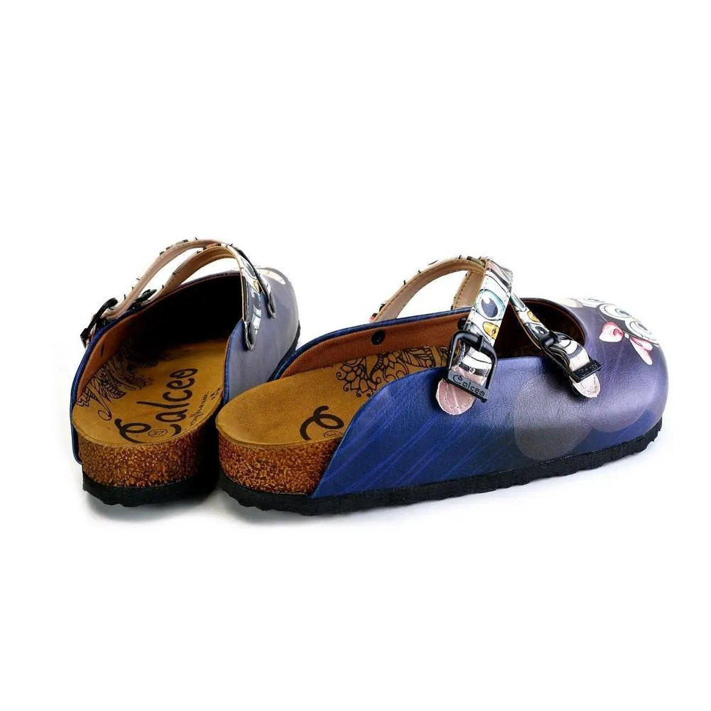 Black Cute Penguins Patterned Clogs - WCAL175
