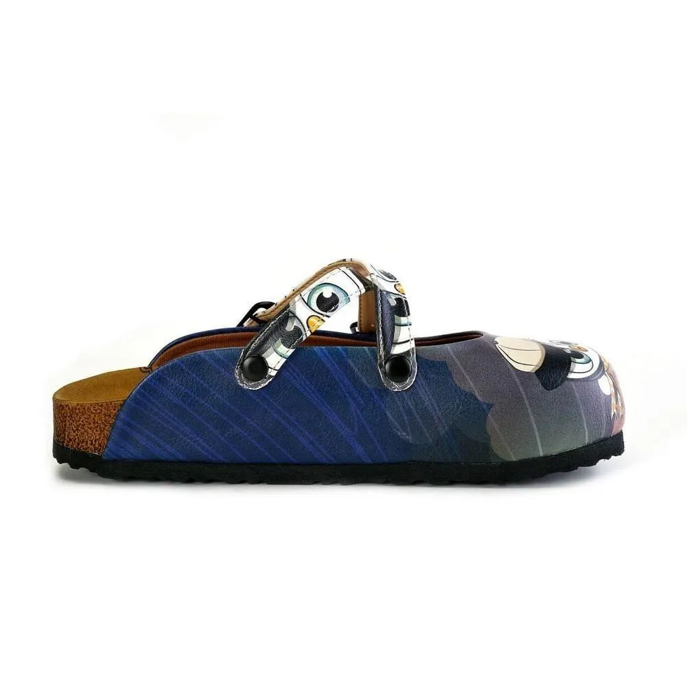 Black Cute Penguins Patterned Clogs - WCAL175