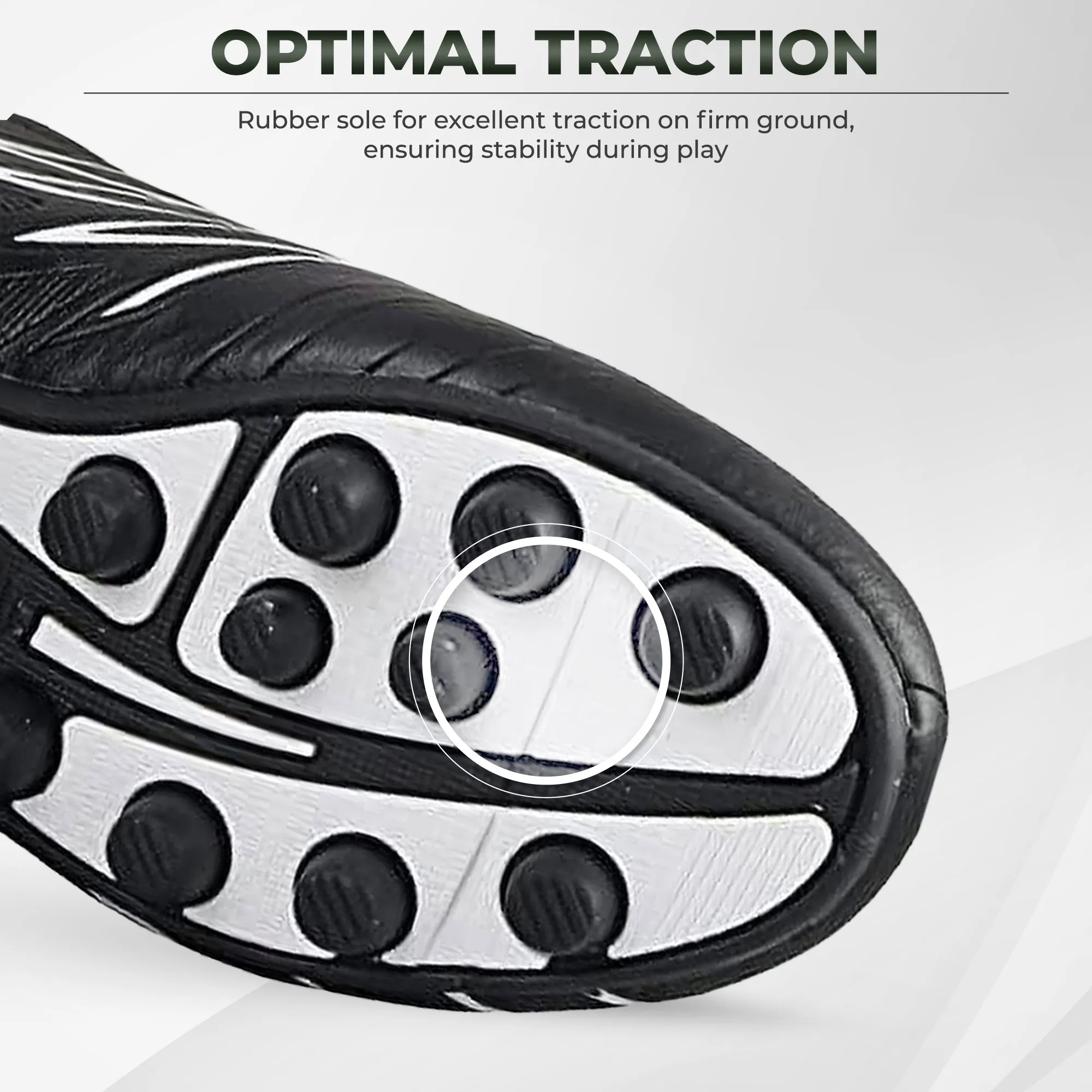Boca Firm Ground Soccer Shoes - Black/White