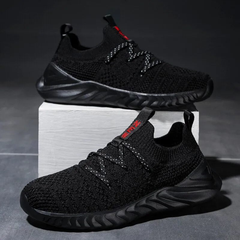 Breathable Kids Running Sneakers Slip On Sports Shoes Lightweight Tennis