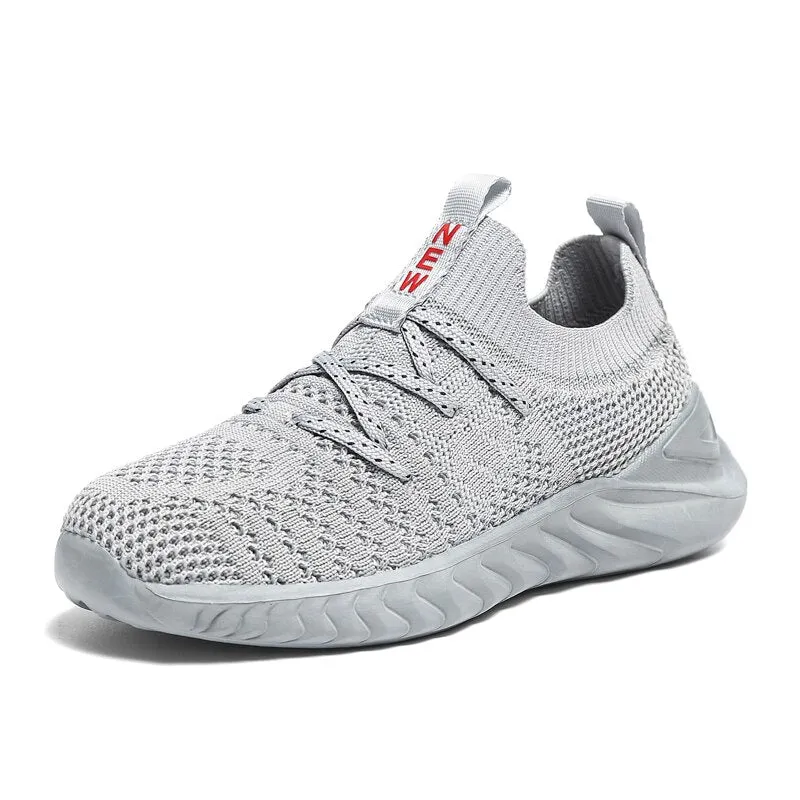 Breathable Kids Running Sneakers Slip On Sports Shoes Lightweight Tennis