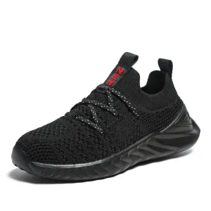 Breathable Kids Running Sneakers Slip On Sports Shoes Lightweight Tennis