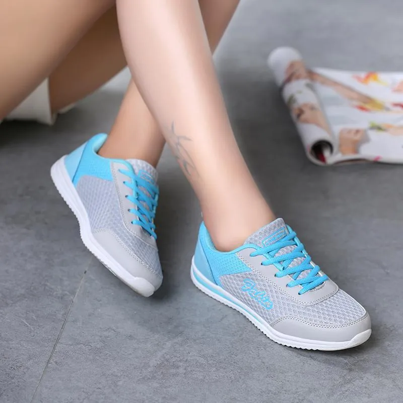 Breathable mesh shoes for women