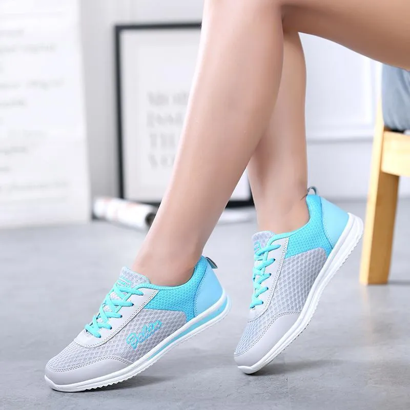 Breathable mesh shoes for women