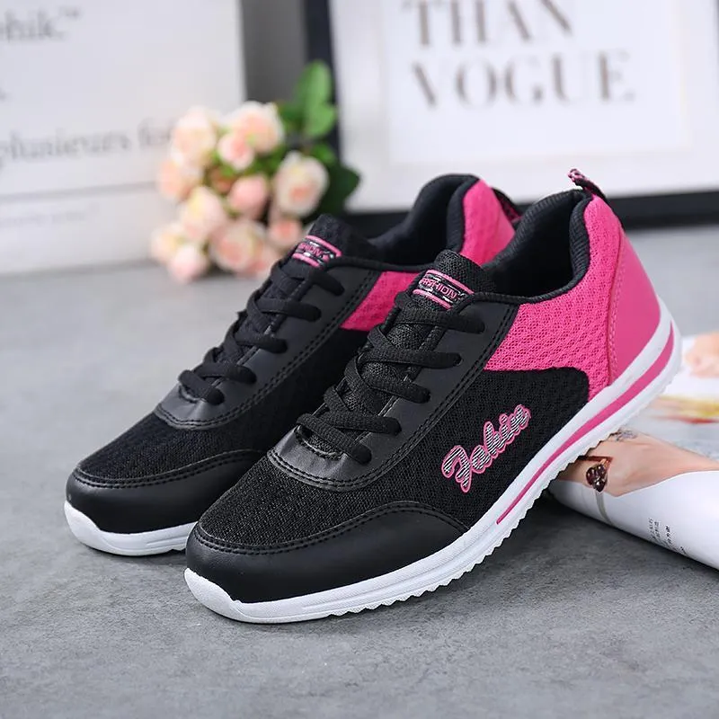Breathable mesh shoes for women