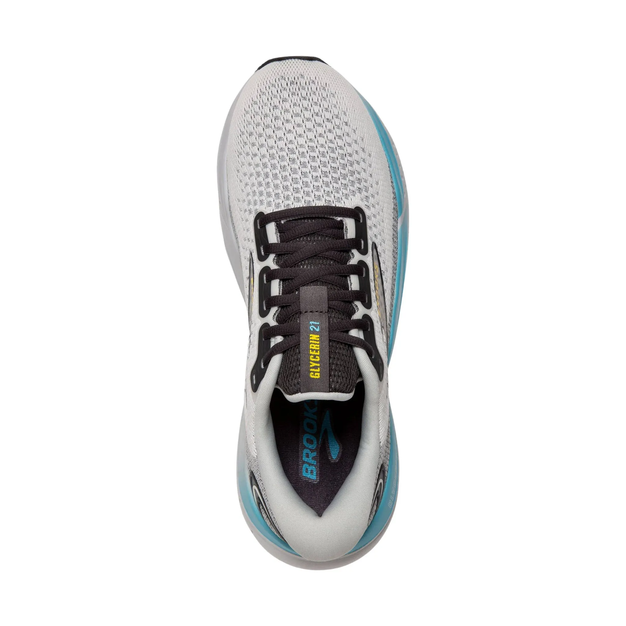 Brooks Men's Glycerin 21 Road Running Shoes - Coconut/Forged Iron/Yellow