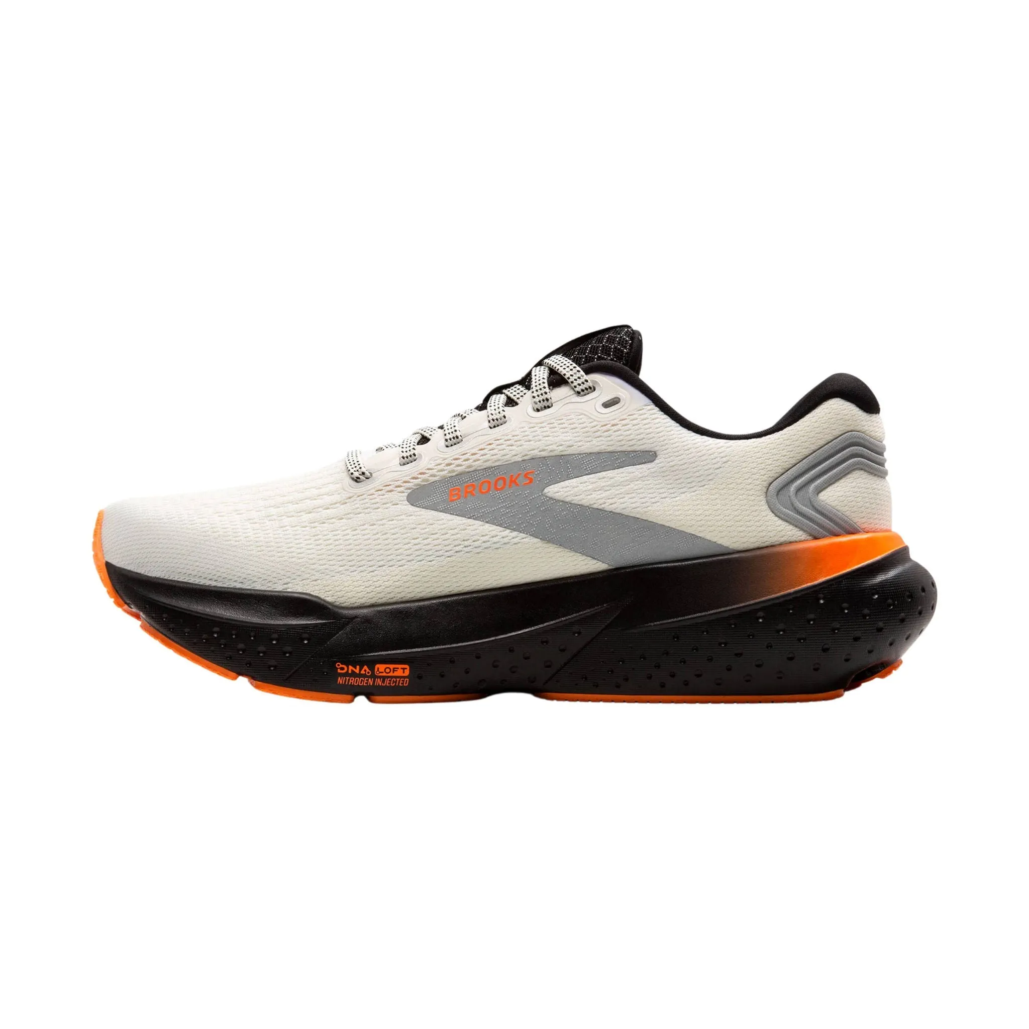 Brooks Men's Glycerin 21 Road Running Shoes - Ecru/Orange/Black