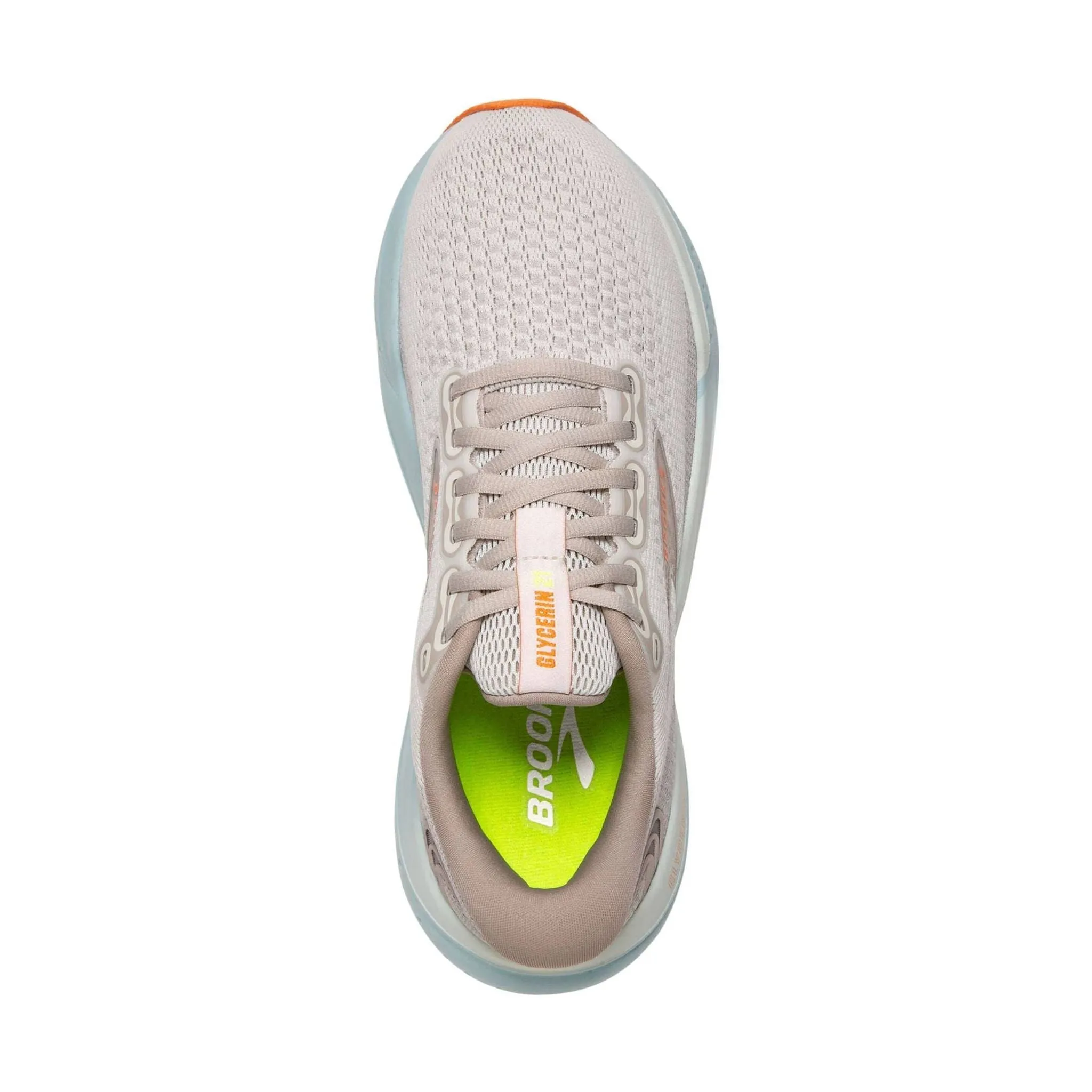Brooks Women's Glycerin 21 Road Running Shoes - Coconut/Aqua/Autumn Sunset