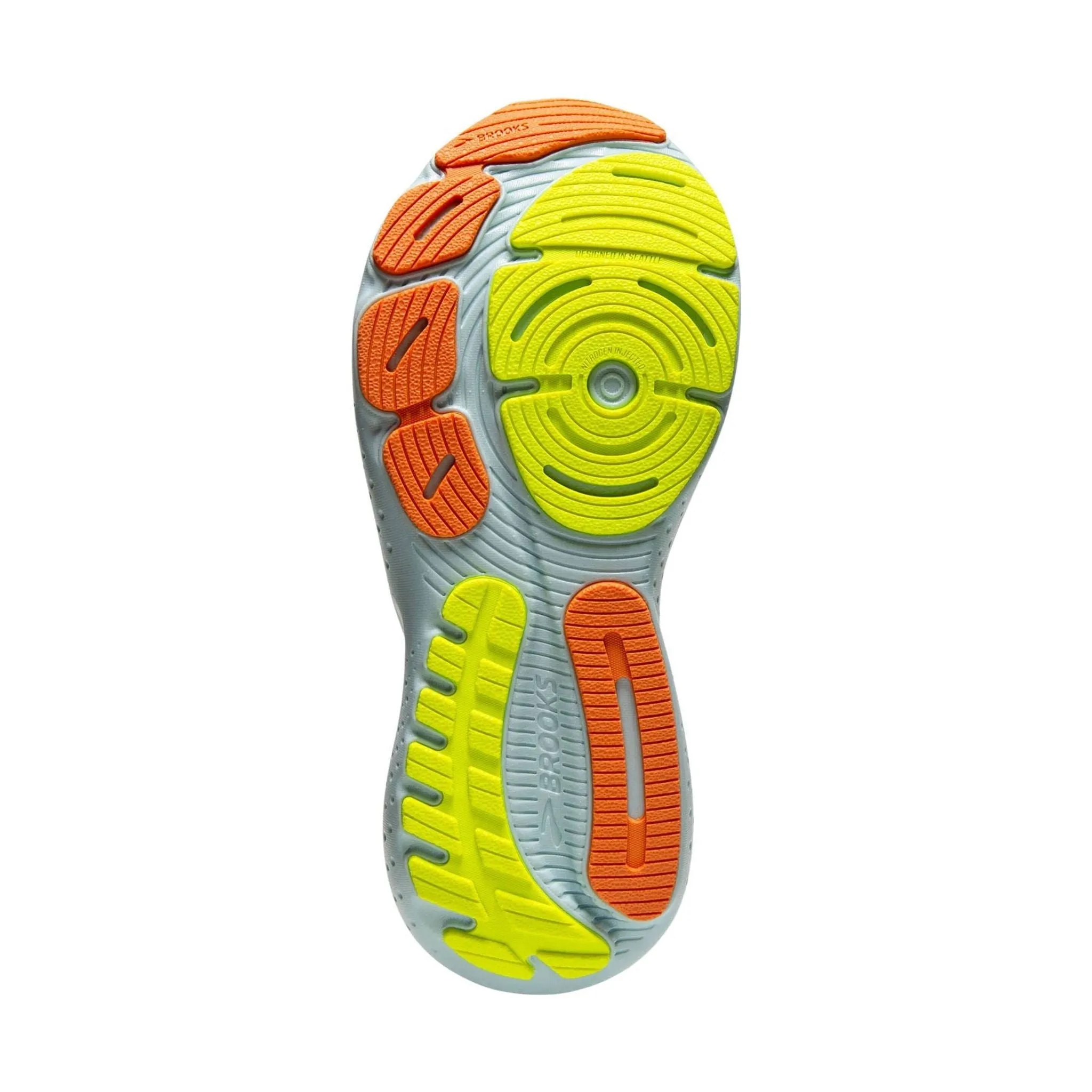 Brooks Women's Glycerin 21 Road Running Shoes - Coconut/Aqua/Autumn Sunset