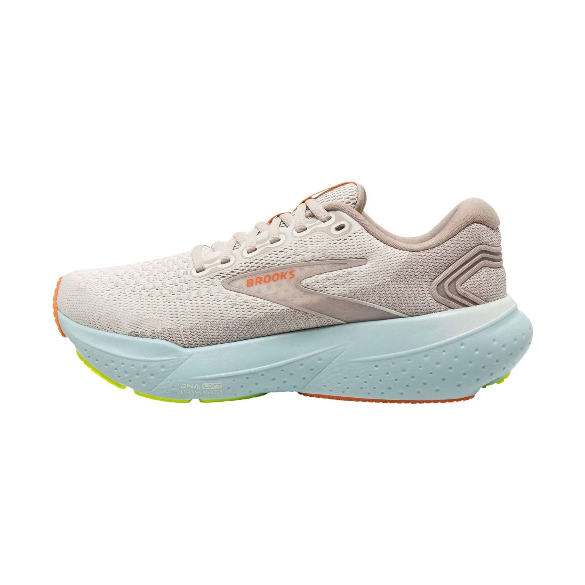 Brooks Women's Glycerin 21 Road Running Shoes - Coconut/Aqua/Autumn Sunset