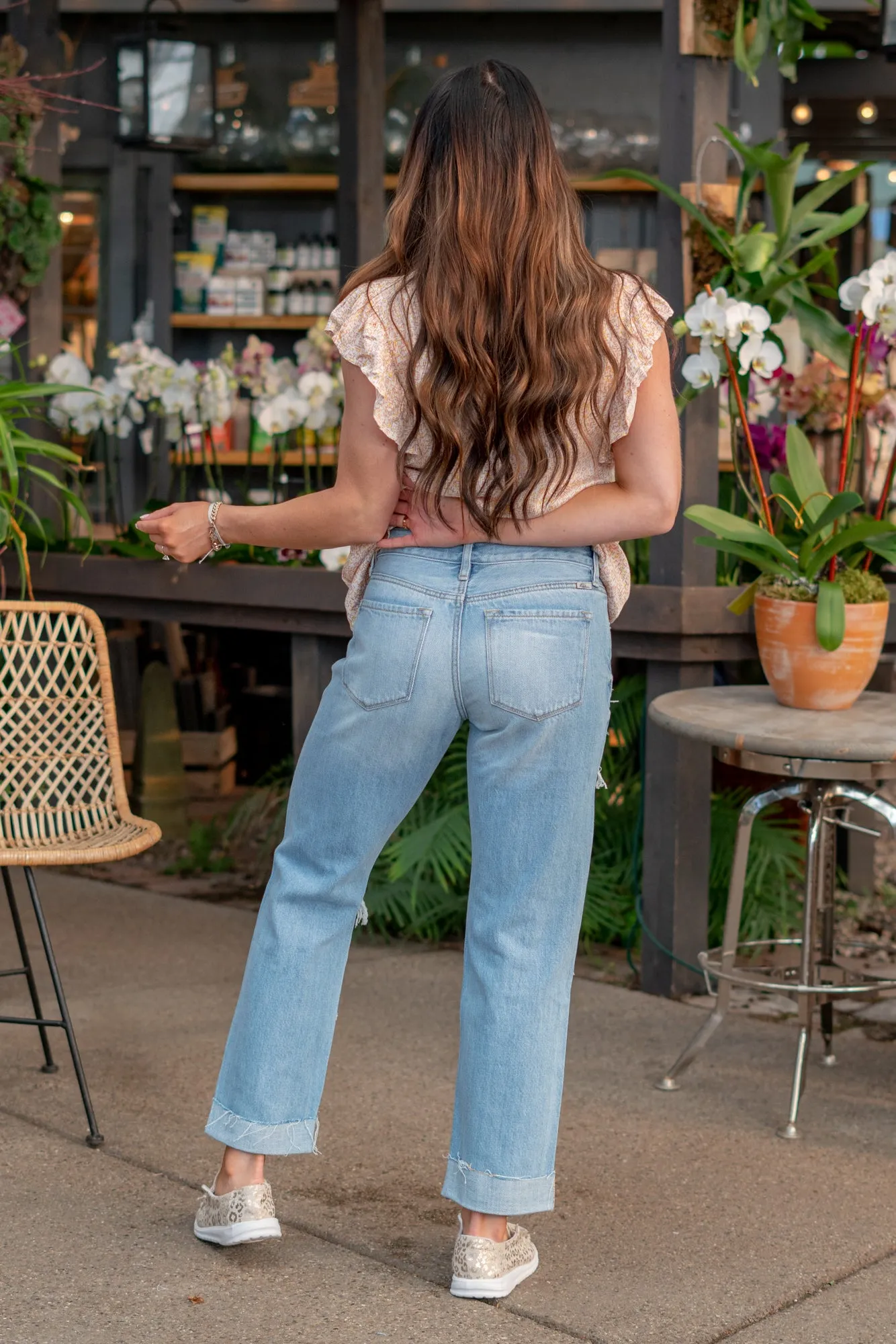 Candace Mid Rise Ripped Boyfriend