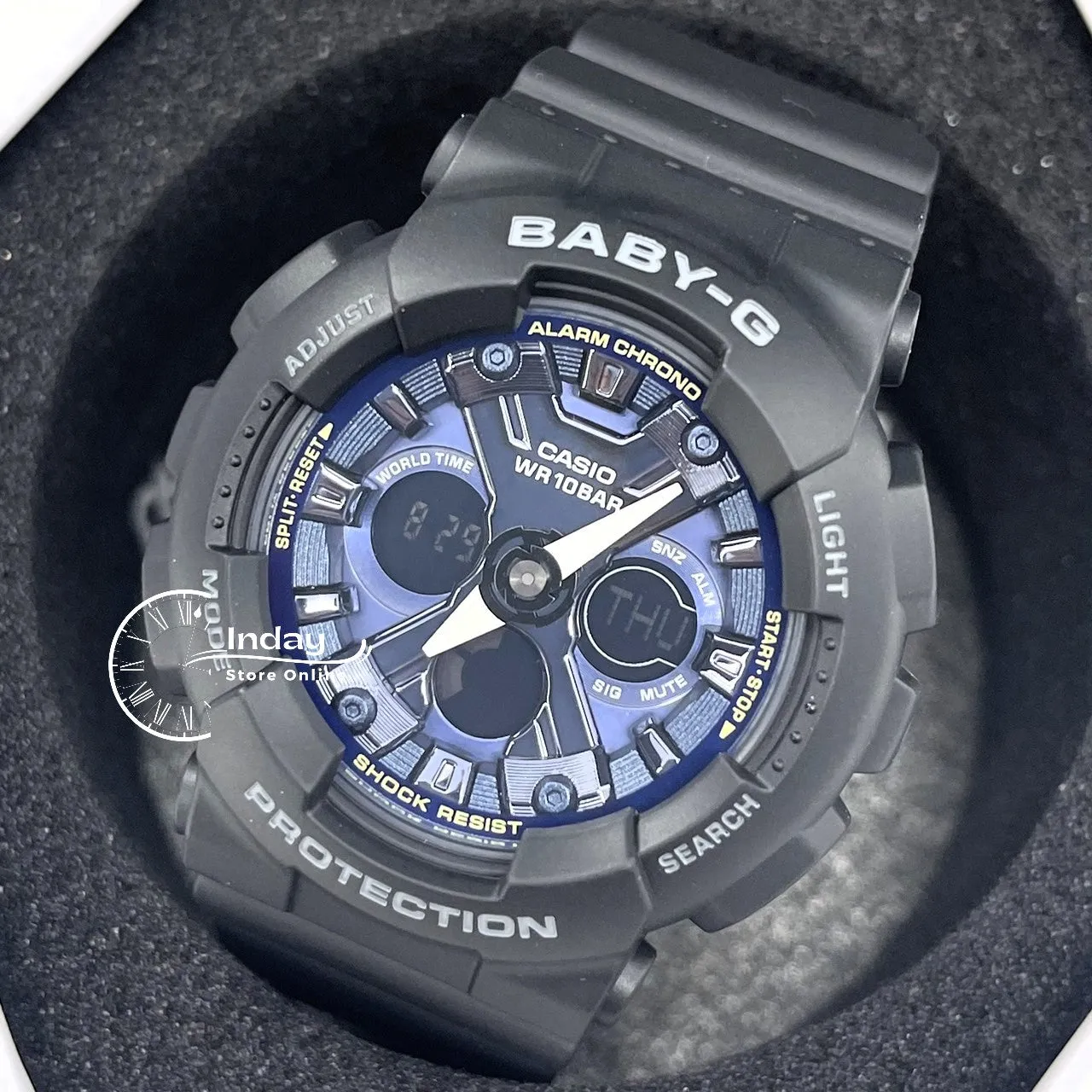 Casio Baby-G Women's Watch BA-130-1A2 Resin Band Mineral Glass Shock Resistant Best Seller