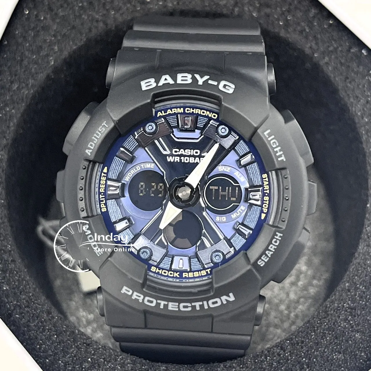 Casio Baby-G Women's Watch BA-130-1A2 Resin Band Mineral Glass Shock Resistant Best Seller