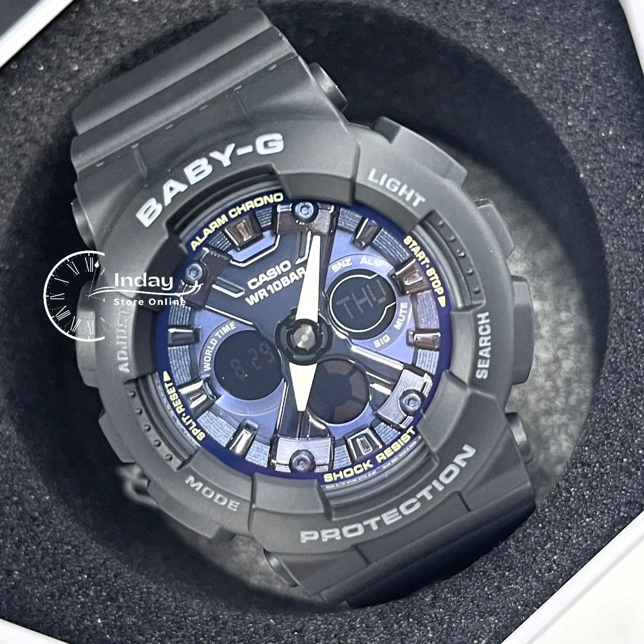 Casio Baby-G Women's Watch BA-130-1A2 Resin Band Mineral Glass Shock Resistant Best Seller