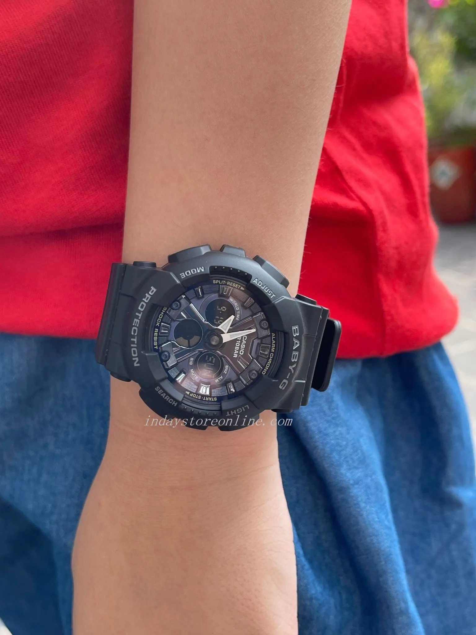 Casio Baby-G Women's Watch BA-130-1A2 Resin Band Mineral Glass Shock Resistant Best Seller