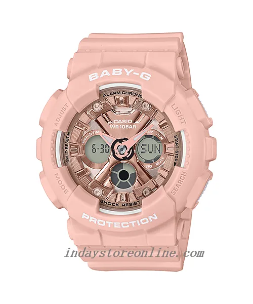 Casio Baby-G Women's Watch BA-130-4A Resin Band Mineral Glass Shock Resistant