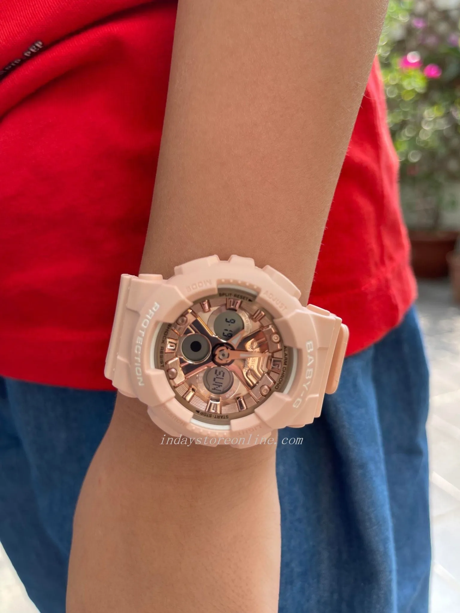 Casio Baby-G Women's Watch BA-130-4A Resin Band Mineral Glass Shock Resistant