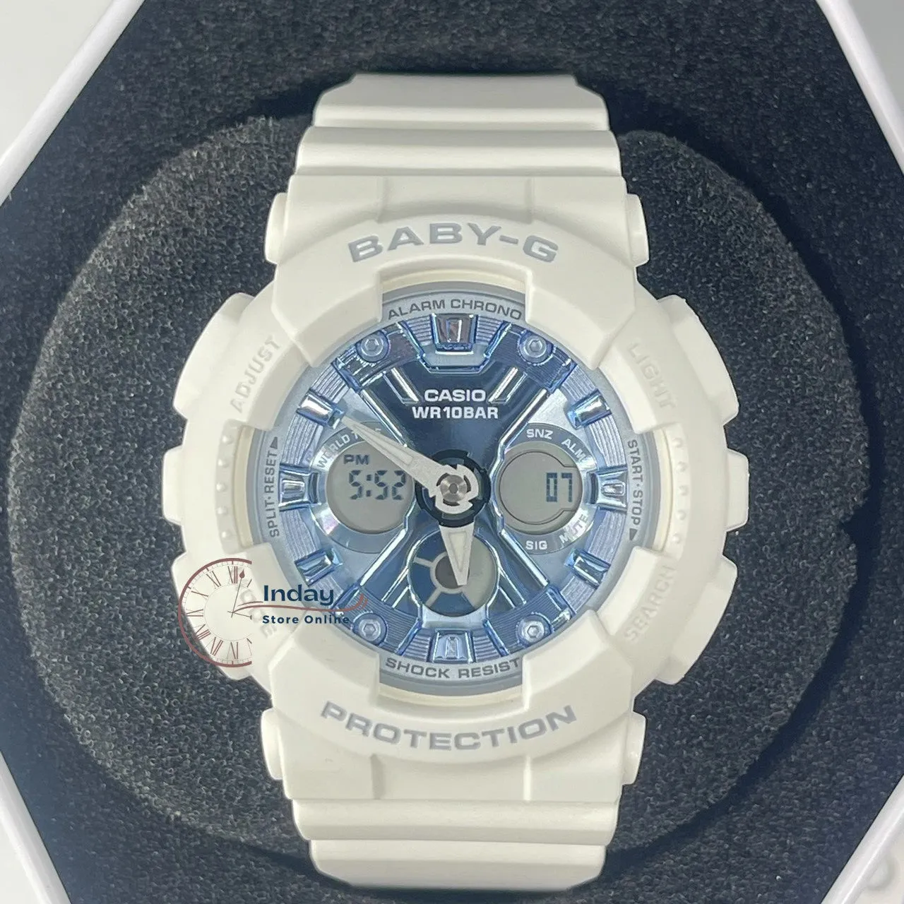 Casio Baby-G Women's Watch BA-130-7A2 Resin Band Mineral Glass Shock Resistant