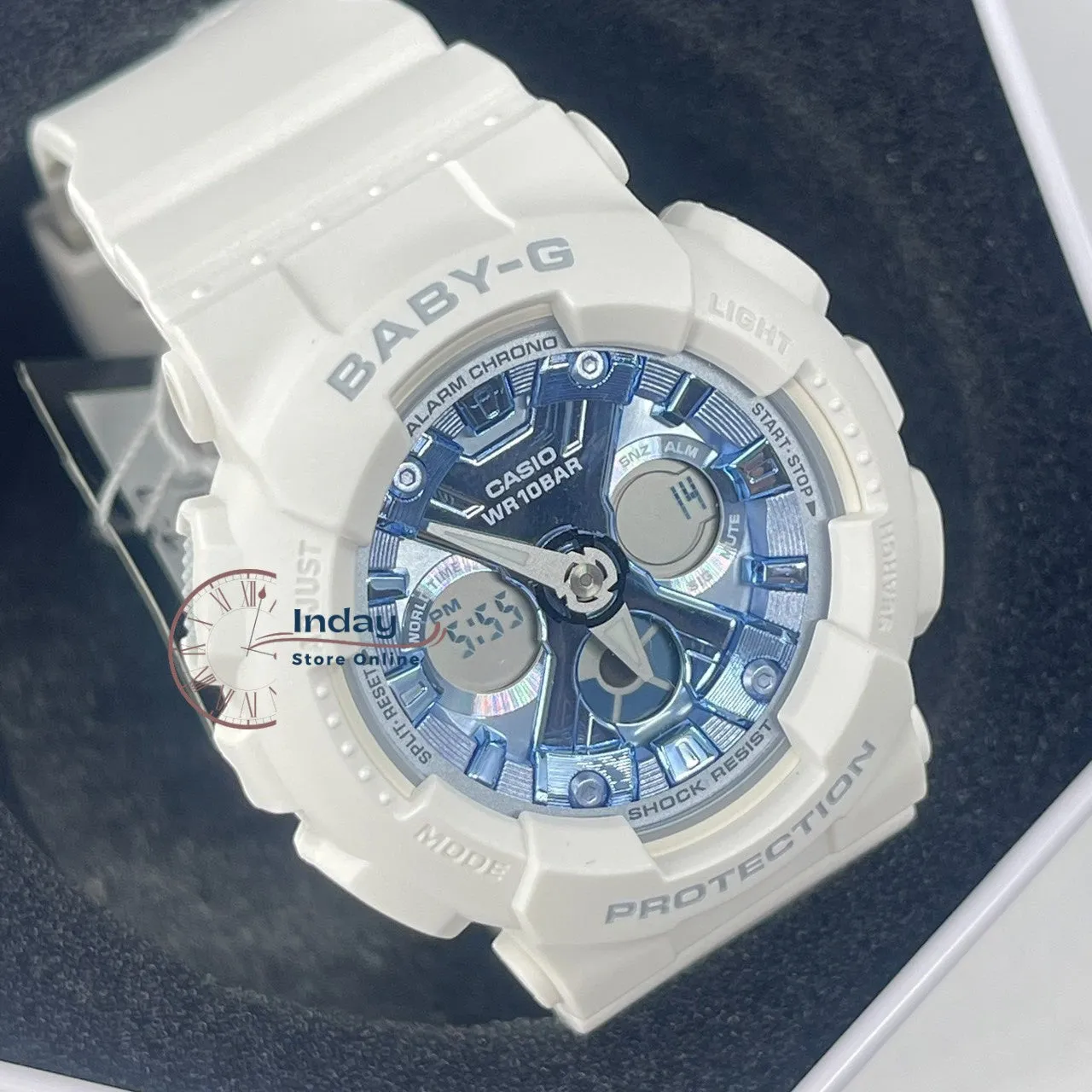 Casio Baby-G Women's Watch BA-130-7A2 Resin Band Mineral Glass Shock Resistant