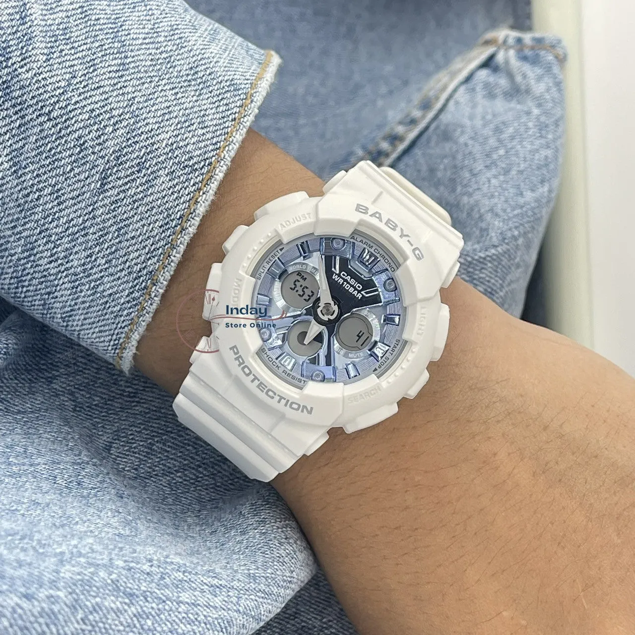 Casio Baby-G Women's Watch BA-130-7A2 Resin Band Mineral Glass Shock Resistant