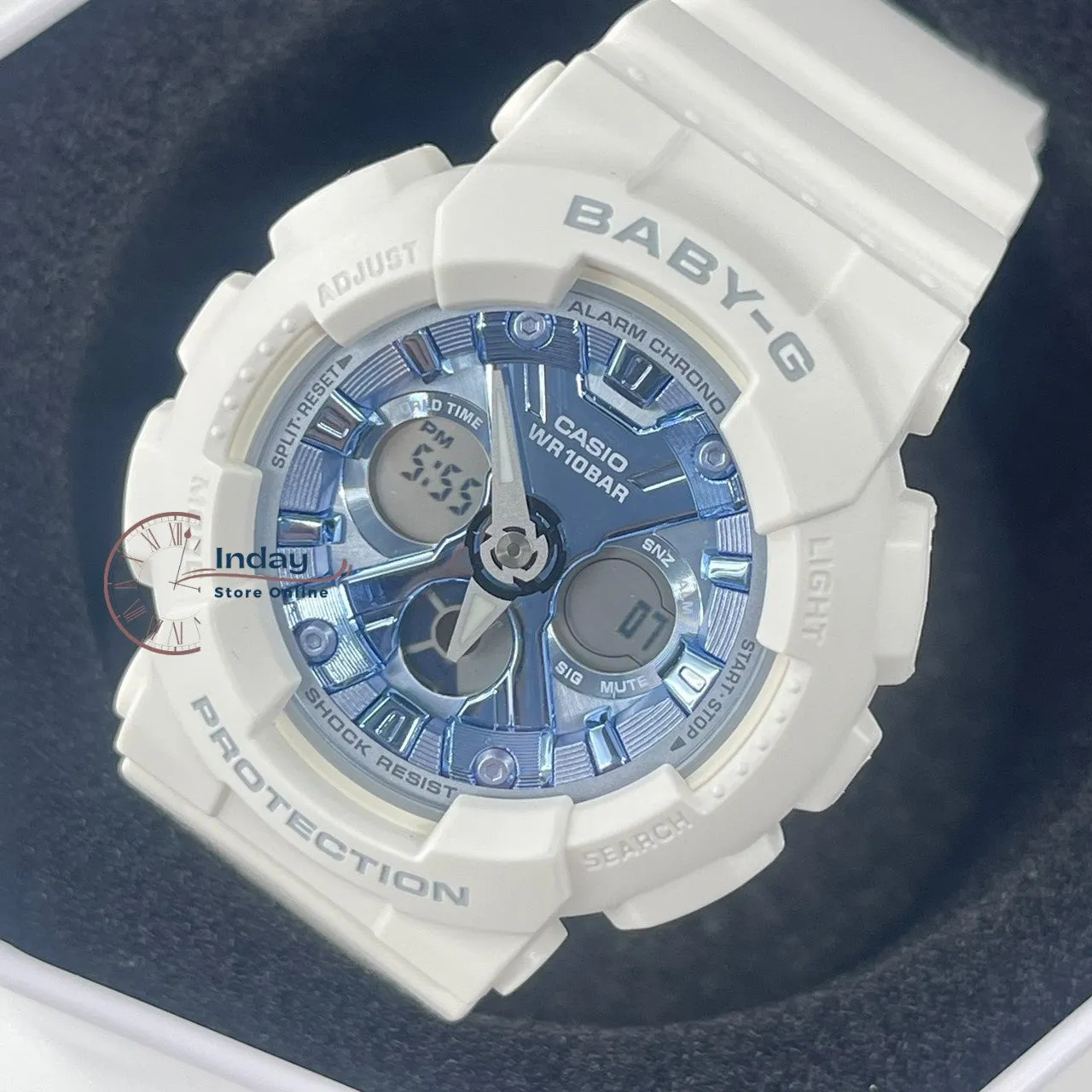 Casio Baby-G Women's Watch BA-130-7A2 Resin Band Mineral Glass Shock Resistant