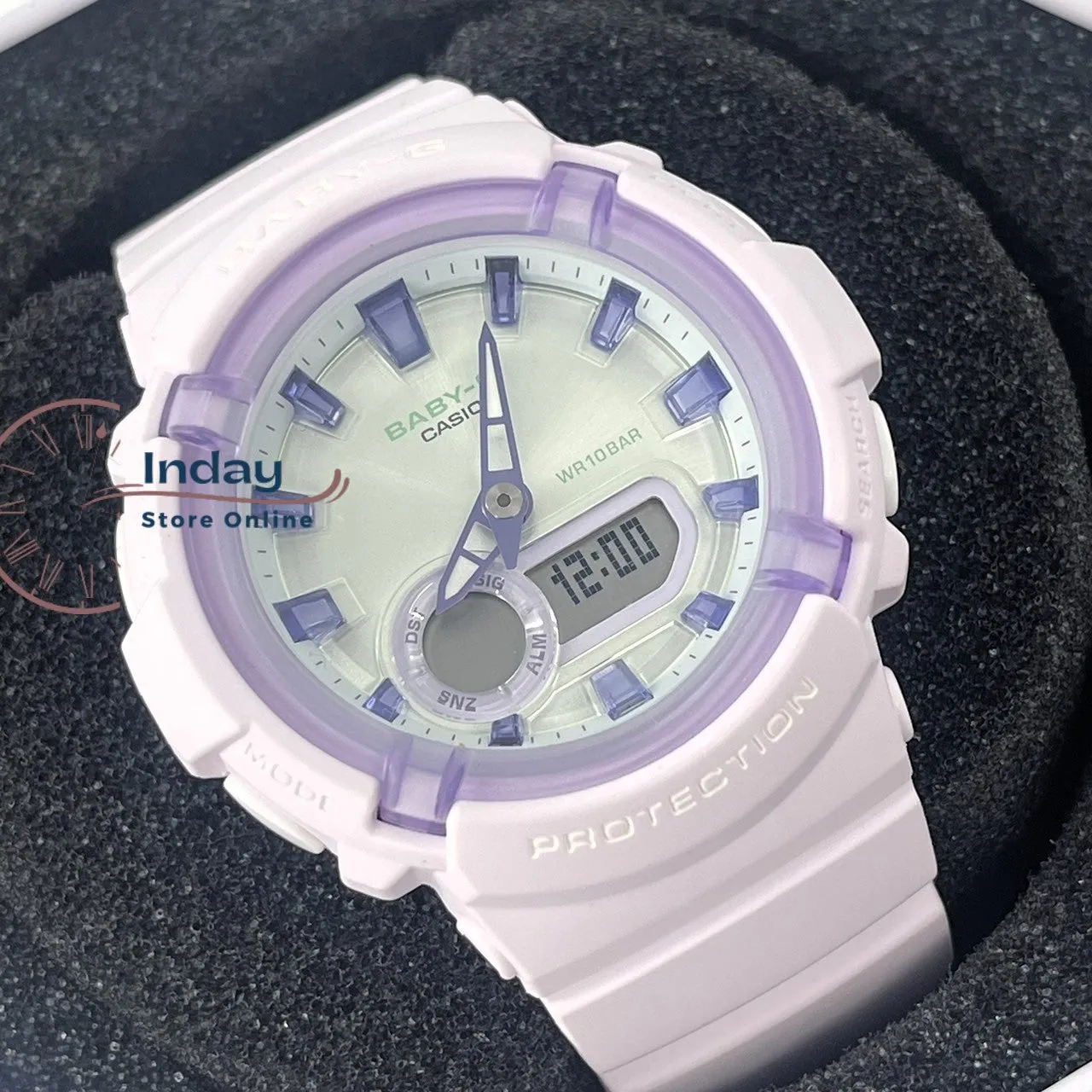 Casio Baby-G Women's Watch BGA-280SW-6A Resin Band Mineral Glass Shock Resistant