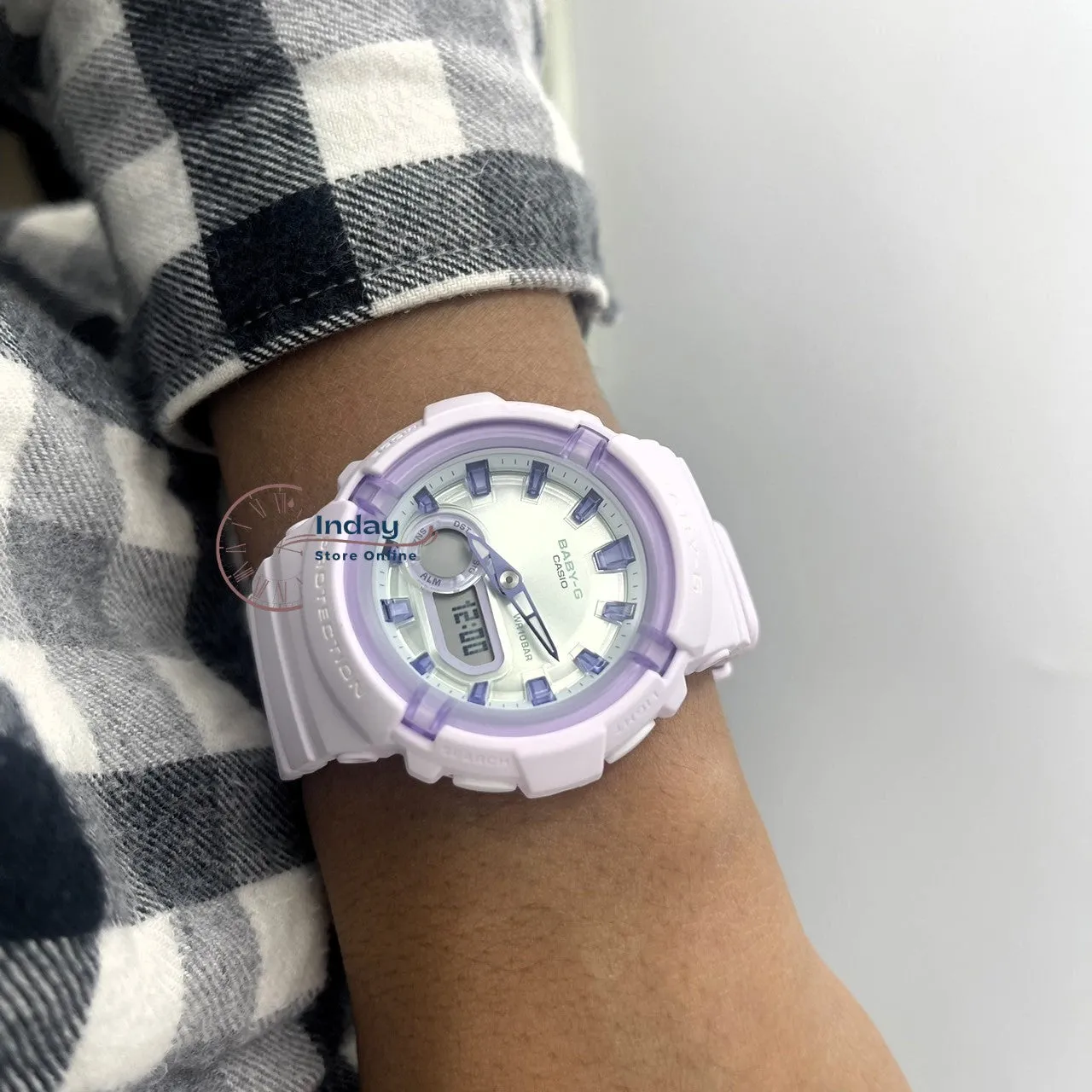 Casio Baby-G Women's Watch BGA-280SW-6A Resin Band Mineral Glass Shock Resistant