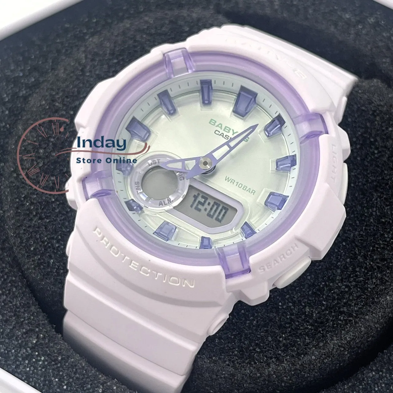 Casio Baby-G Women's Watch BGA-280SW-6A Resin Band Mineral Glass Shock Resistant