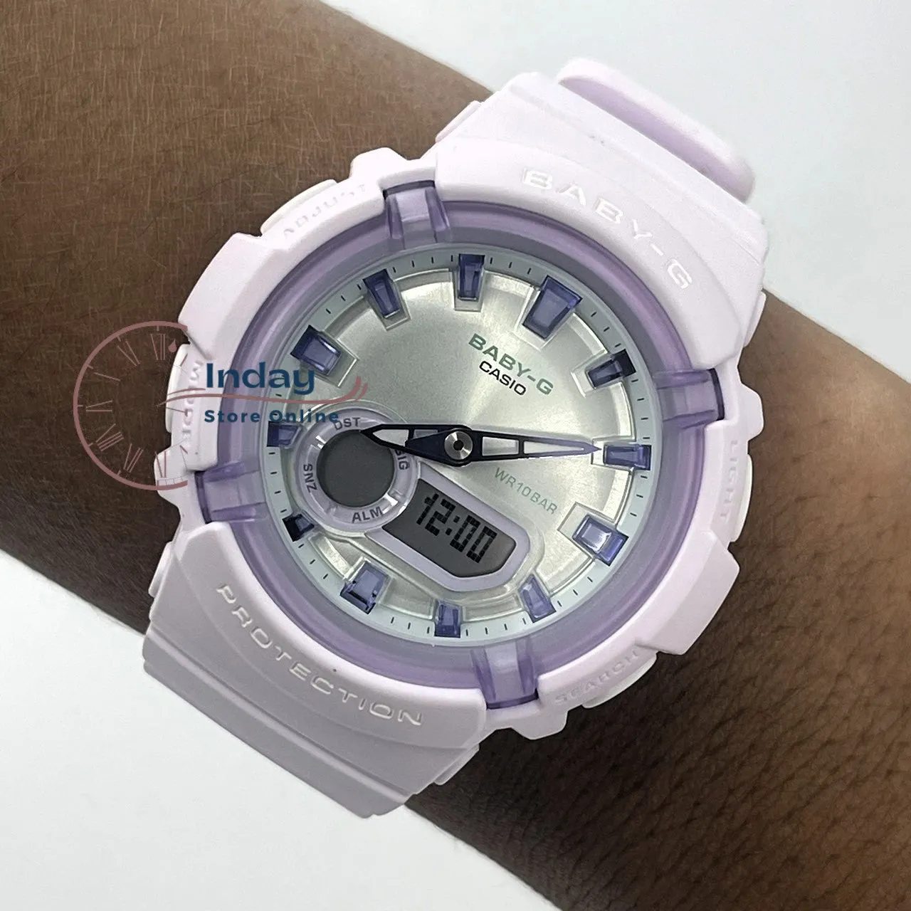 Casio Baby-G Women's Watch BGA-280SW-6A Resin Band Mineral Glass Shock Resistant