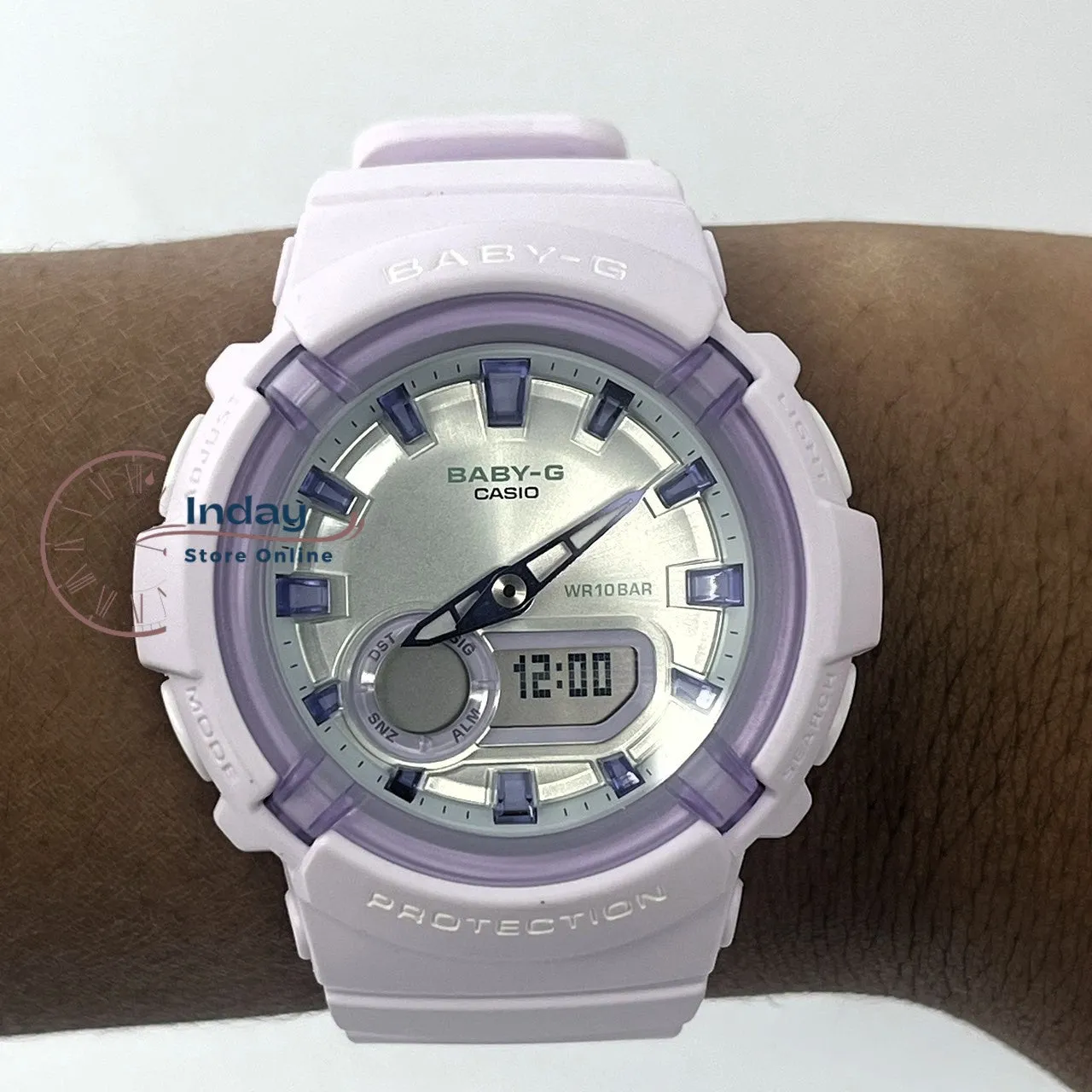 Casio Baby-G Women's Watch BGA-280SW-6A Resin Band Mineral Glass Shock Resistant