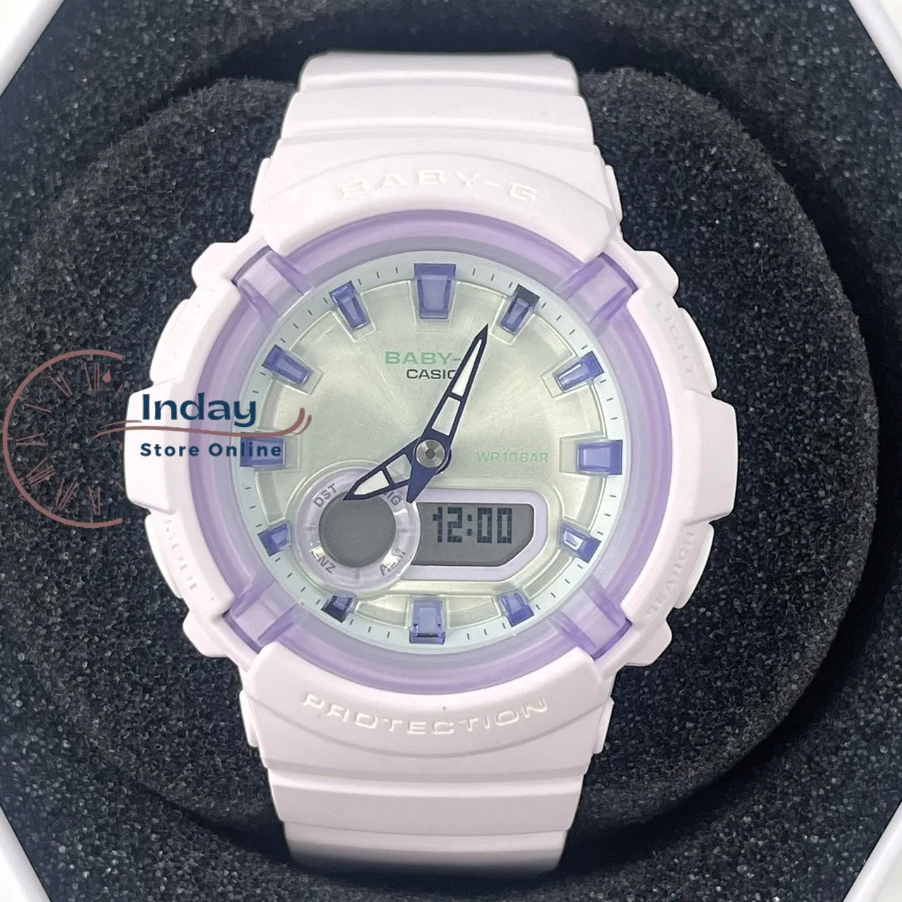 Casio Baby-G Women's Watch BGA-280SW-6A Resin Band Mineral Glass Shock Resistant