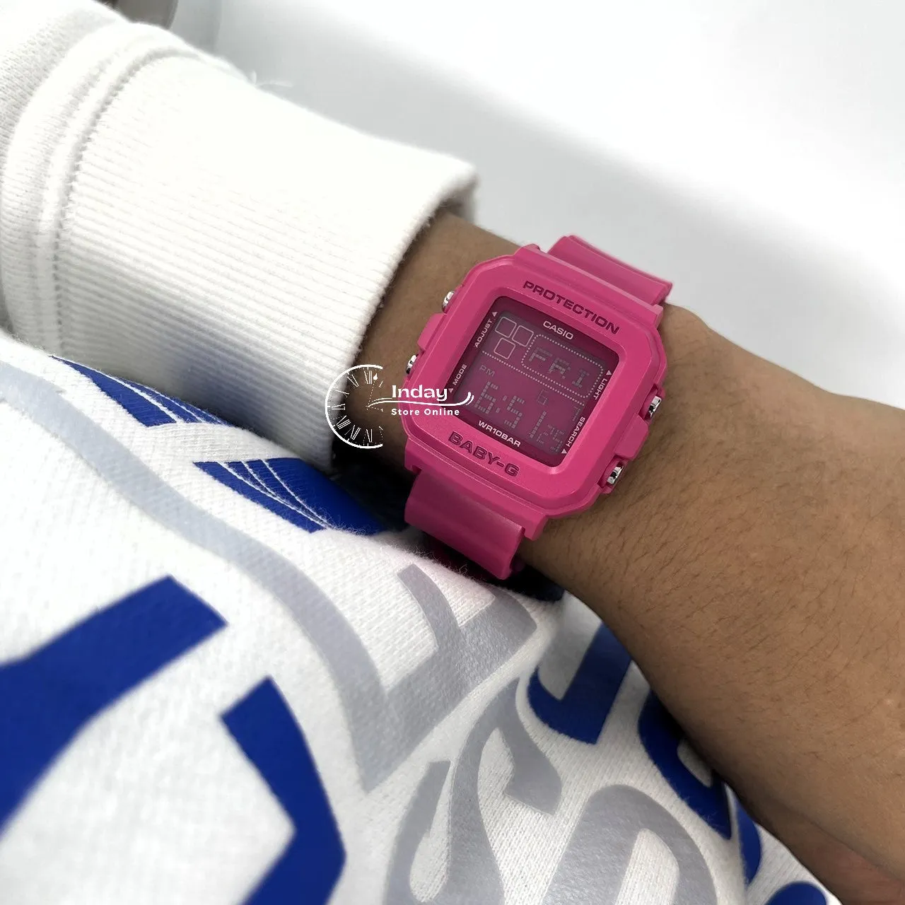 Casio Baby-G Women's Watch BGD-10K-4 Band Shock Resistant With Special Holder With Strap