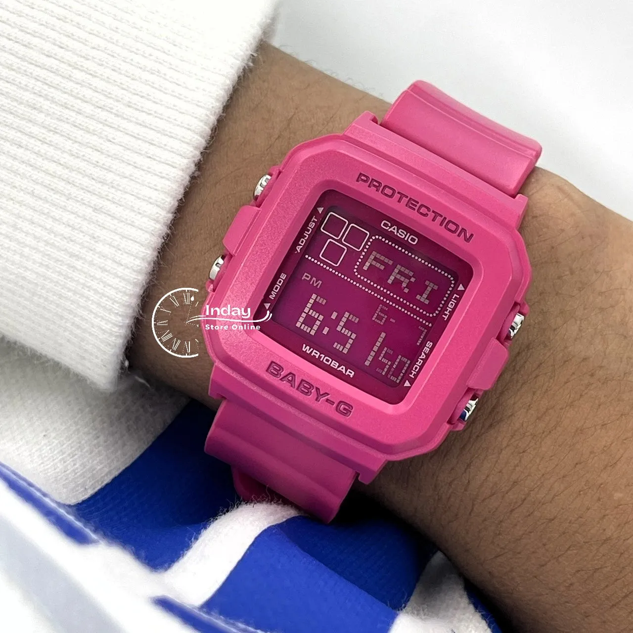 Casio Baby-G Women's Watch BGD-10K-4 Band Shock Resistant With Special Holder With Strap