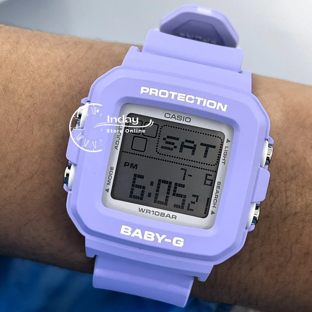 Casio Baby-G Women's Watch BGD-10K-6 Band Shock Resistant With Special Holder With Strap