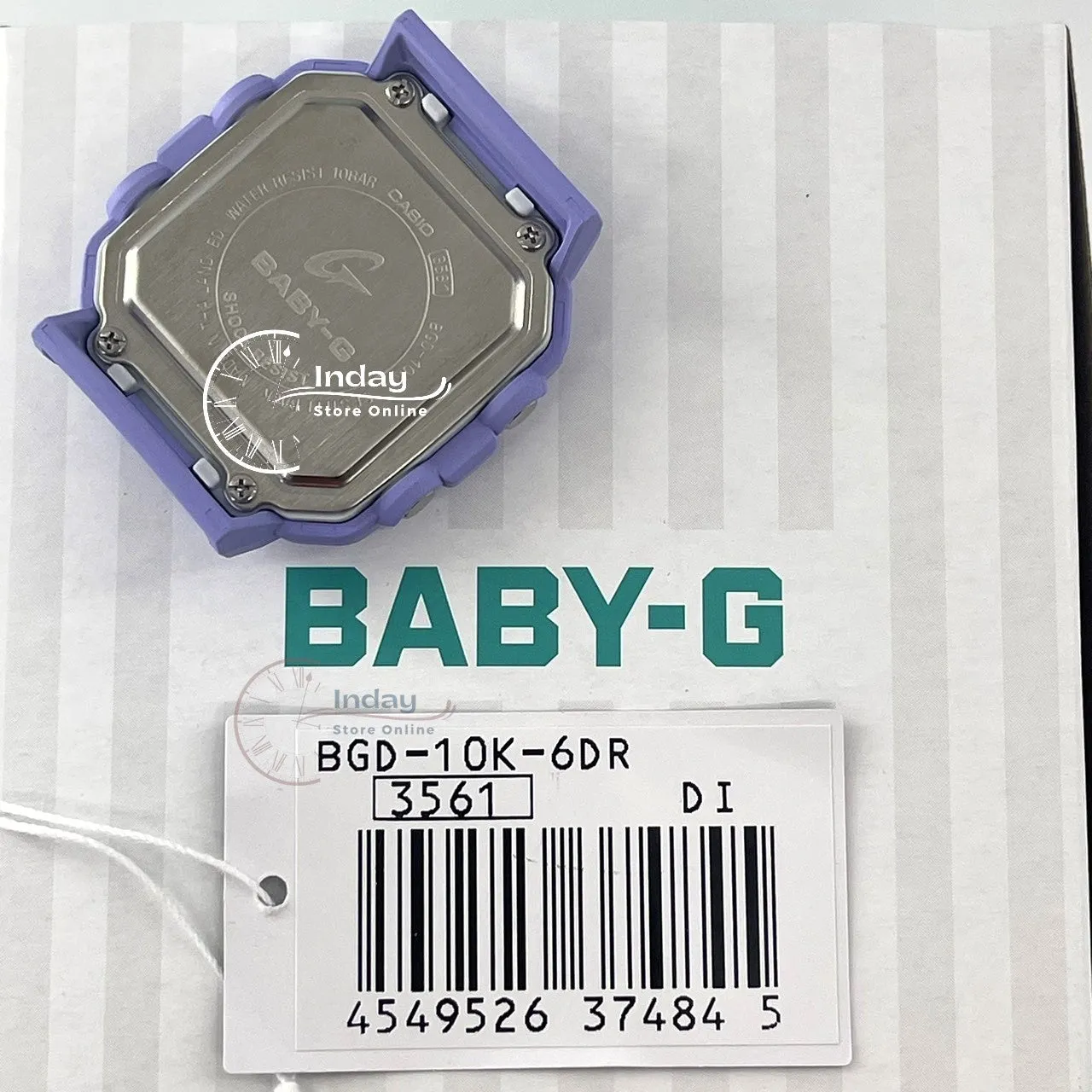 Casio Baby-G Women's Watch BGD-10K-6 Band Shock Resistant With Special Holder With Strap