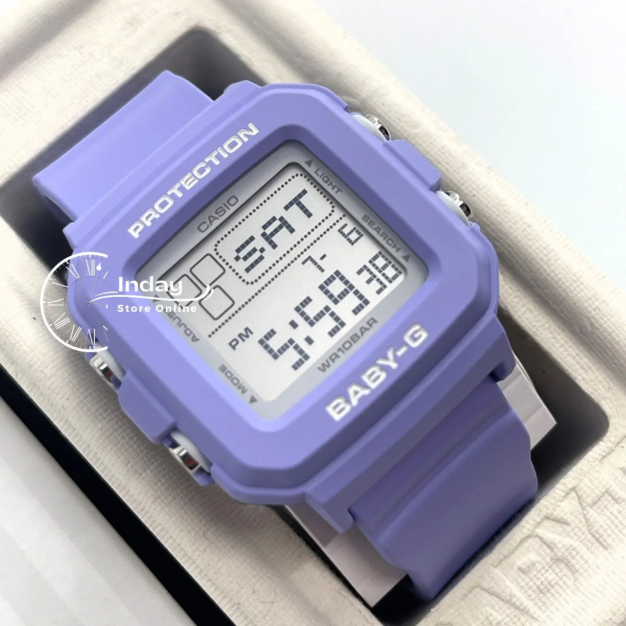 Casio Baby-G Women's Watch BGD-10K-6 Band Shock Resistant With Special Holder With Strap