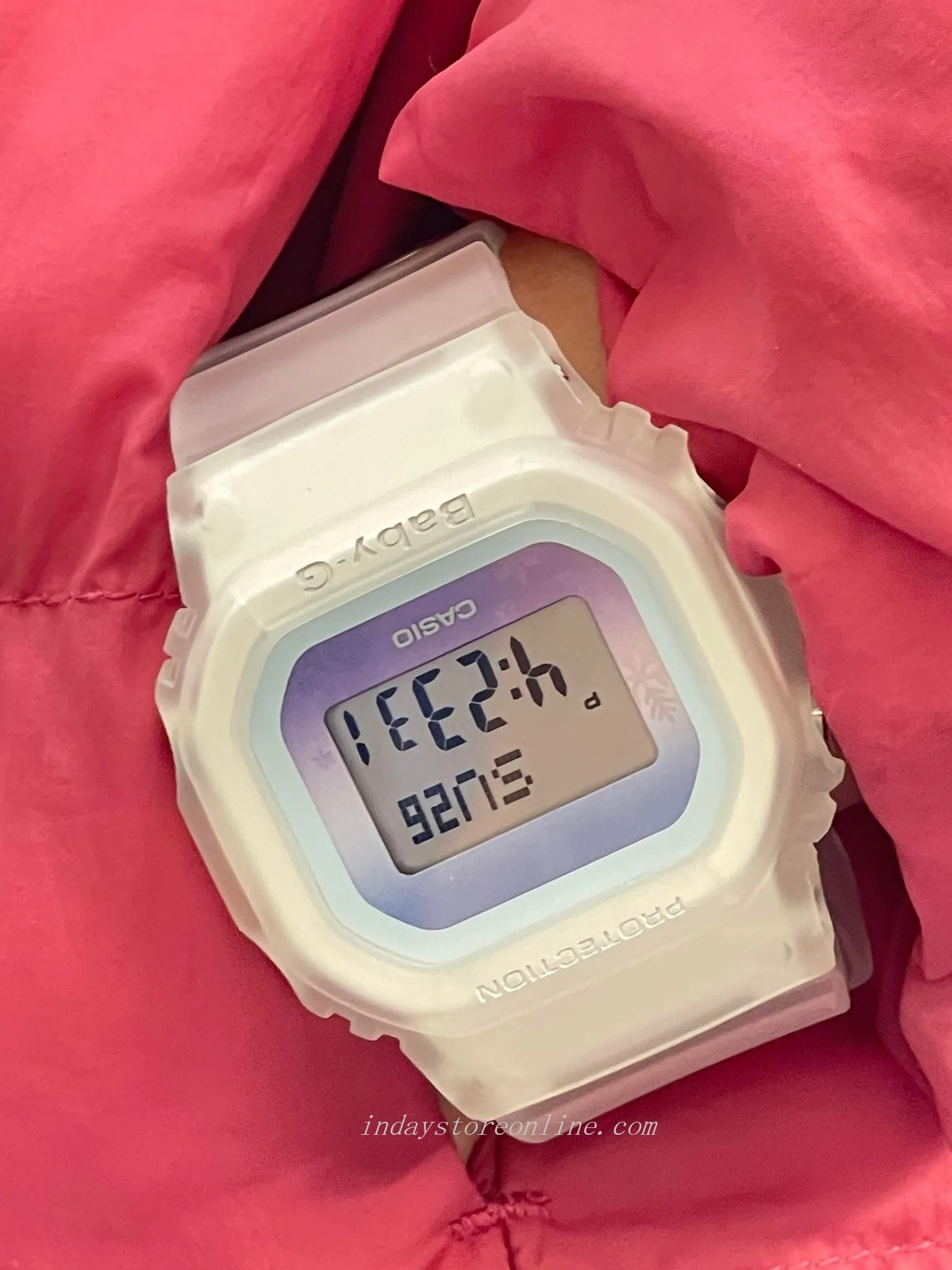 Casio Baby-G Women's Watch BGD-560WL-7 Resin Band Shock Resistant Mineral Glass