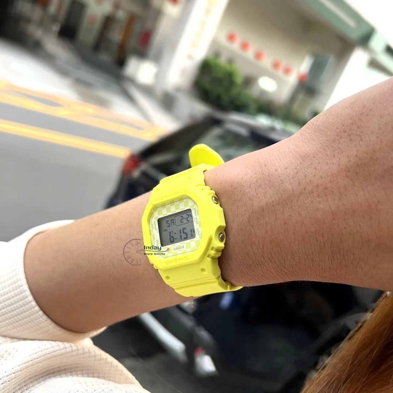 Casio Baby-G Women's Watch BGD-565GS-9 Resin Band Shock Resistant Mineral Glass