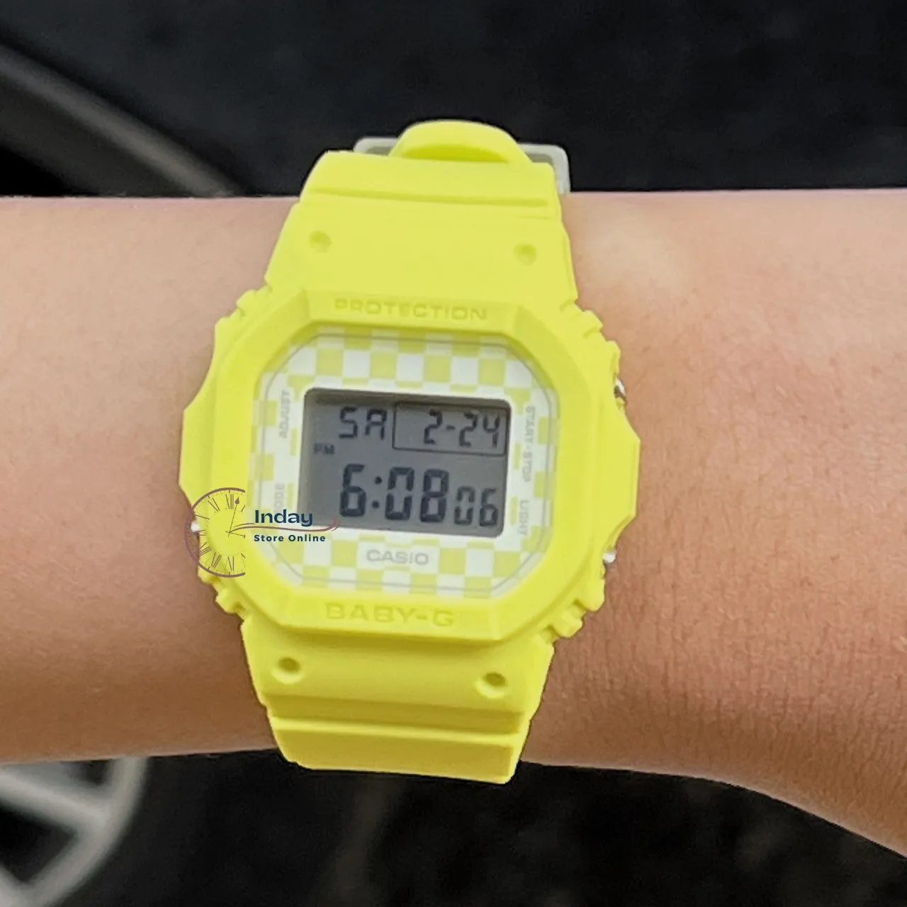 Casio Baby-G Women's Watch BGD-565GS-9 Resin Band Shock Resistant Mineral Glass