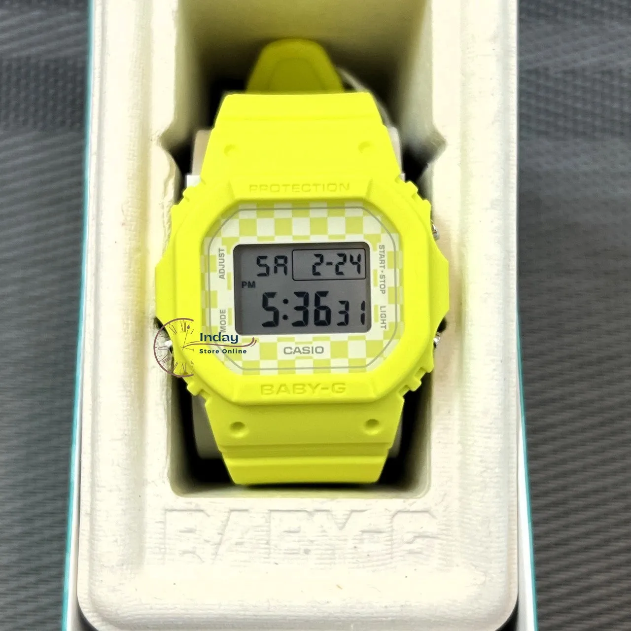 Casio Baby-G Women's Watch BGD-565GS-9 Resin Band Shock Resistant Mineral Glass