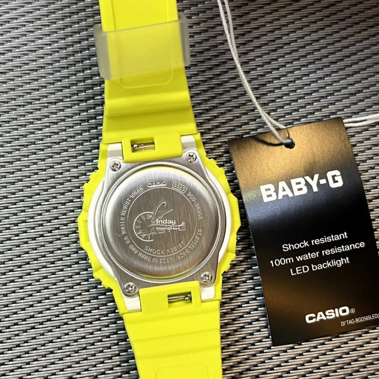 Casio Baby-G Women's Watch BGD-565GS-9 Resin Band Shock Resistant Mineral Glass