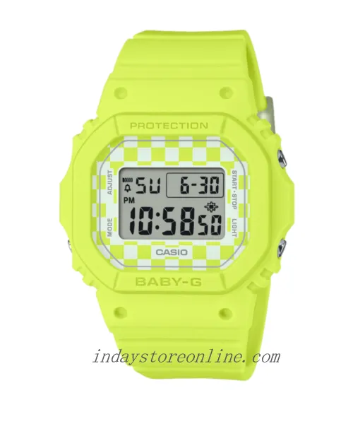 Casio Baby-G Women's Watch BGD-565GS-9 Resin Band Shock Resistant Mineral Glass