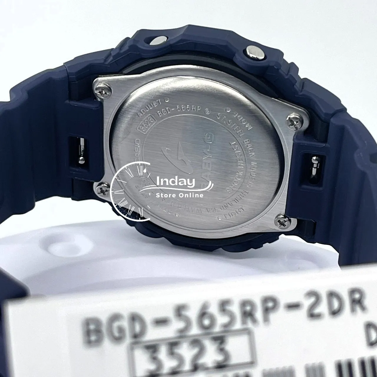 Casio Baby-G Women's Watch BGD-565RP-2 Resin Band Shock Resistant Mineral Glass