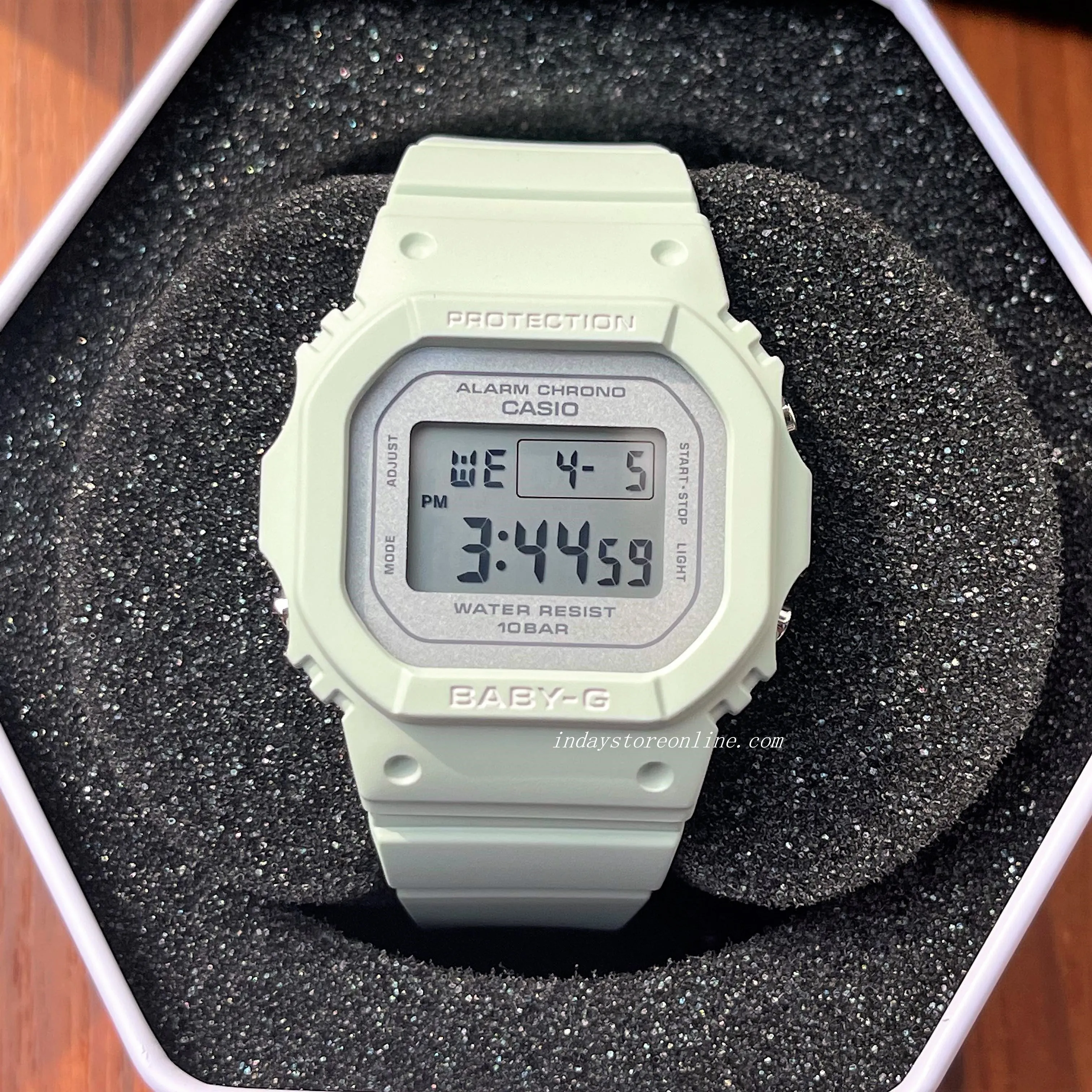 Casio Baby-G Women's Watch BGD-565SC-3 Resin Band Shock Resistant Mineral Glass