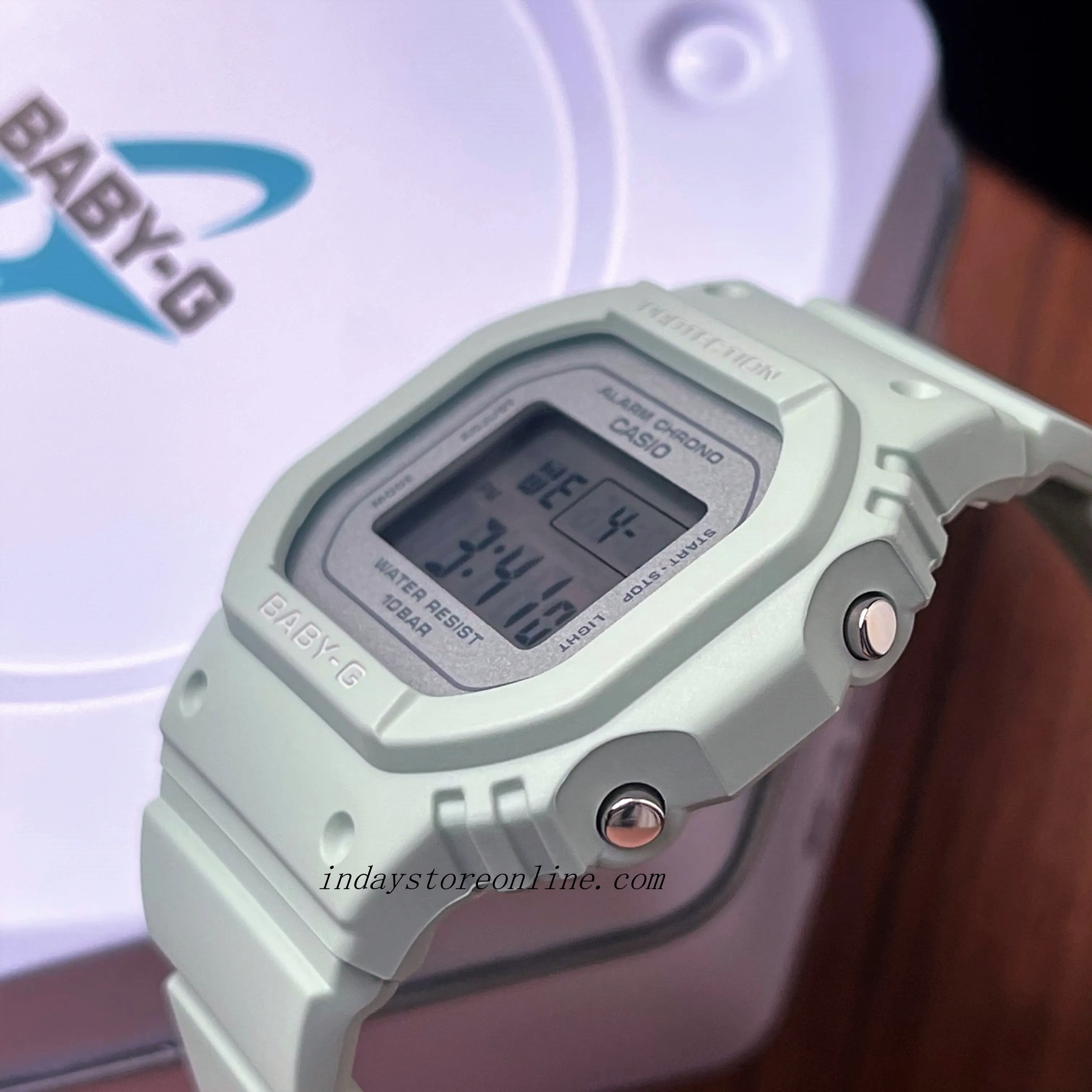 Casio Baby-G Women's Watch BGD-565SC-3 Resin Band Shock Resistant Mineral Glass