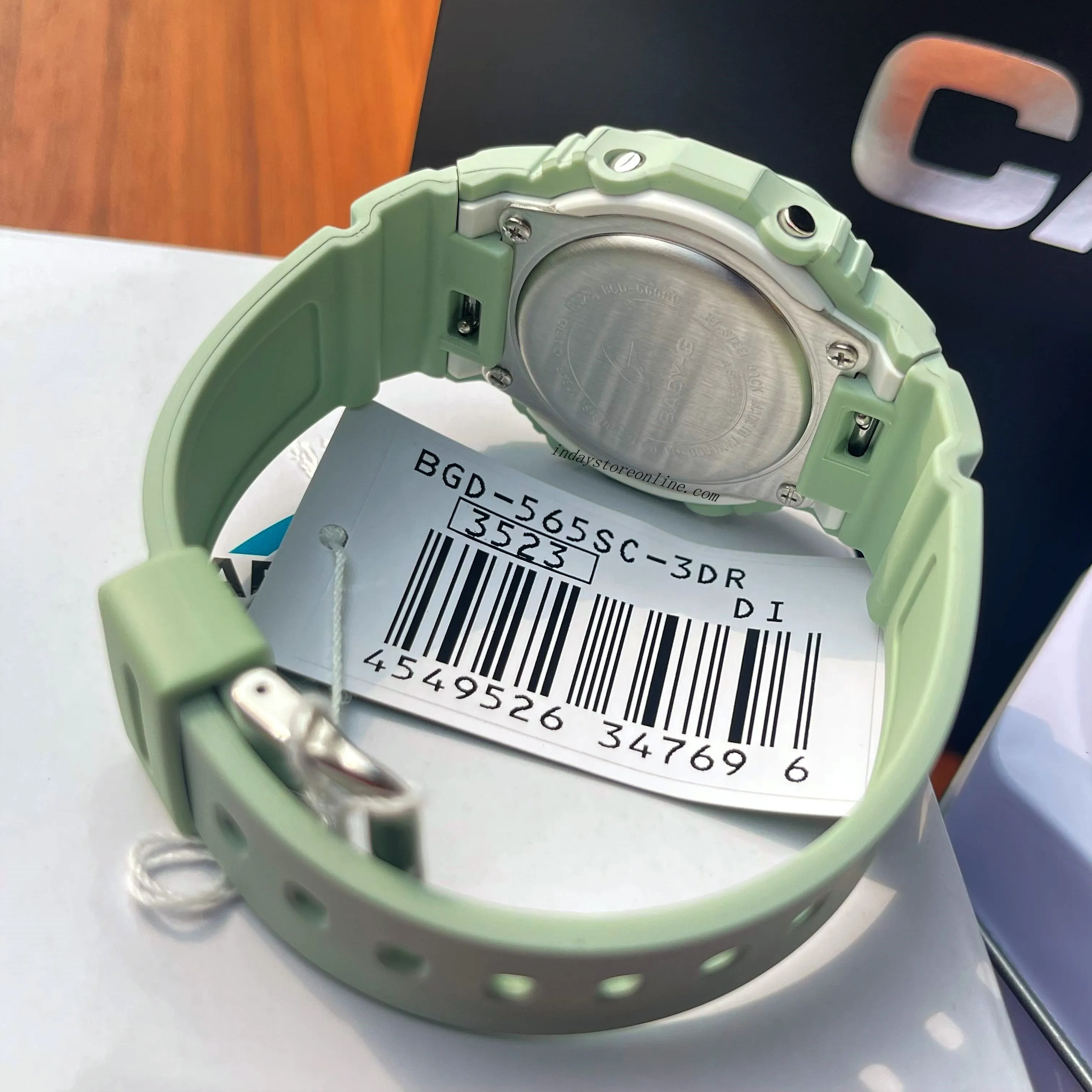 Casio Baby-G Women's Watch BGD-565SC-3 Resin Band Shock Resistant Mineral Glass