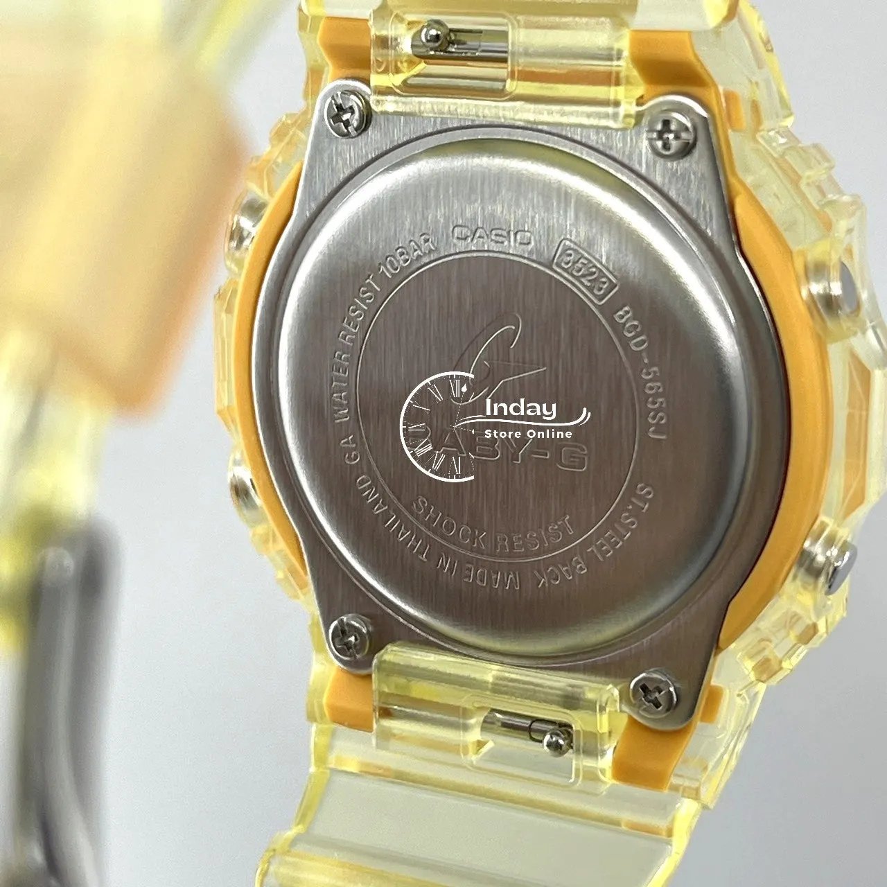 Casio Baby-G Women's Watch BGD-565SJ-9 Resin Band Shock Resistant Transparent Color Strap